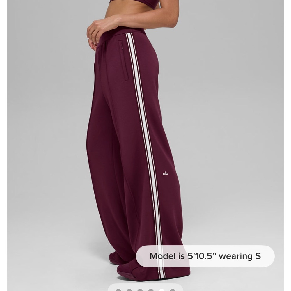 NWT Alo Track Star Wide Leg Pant